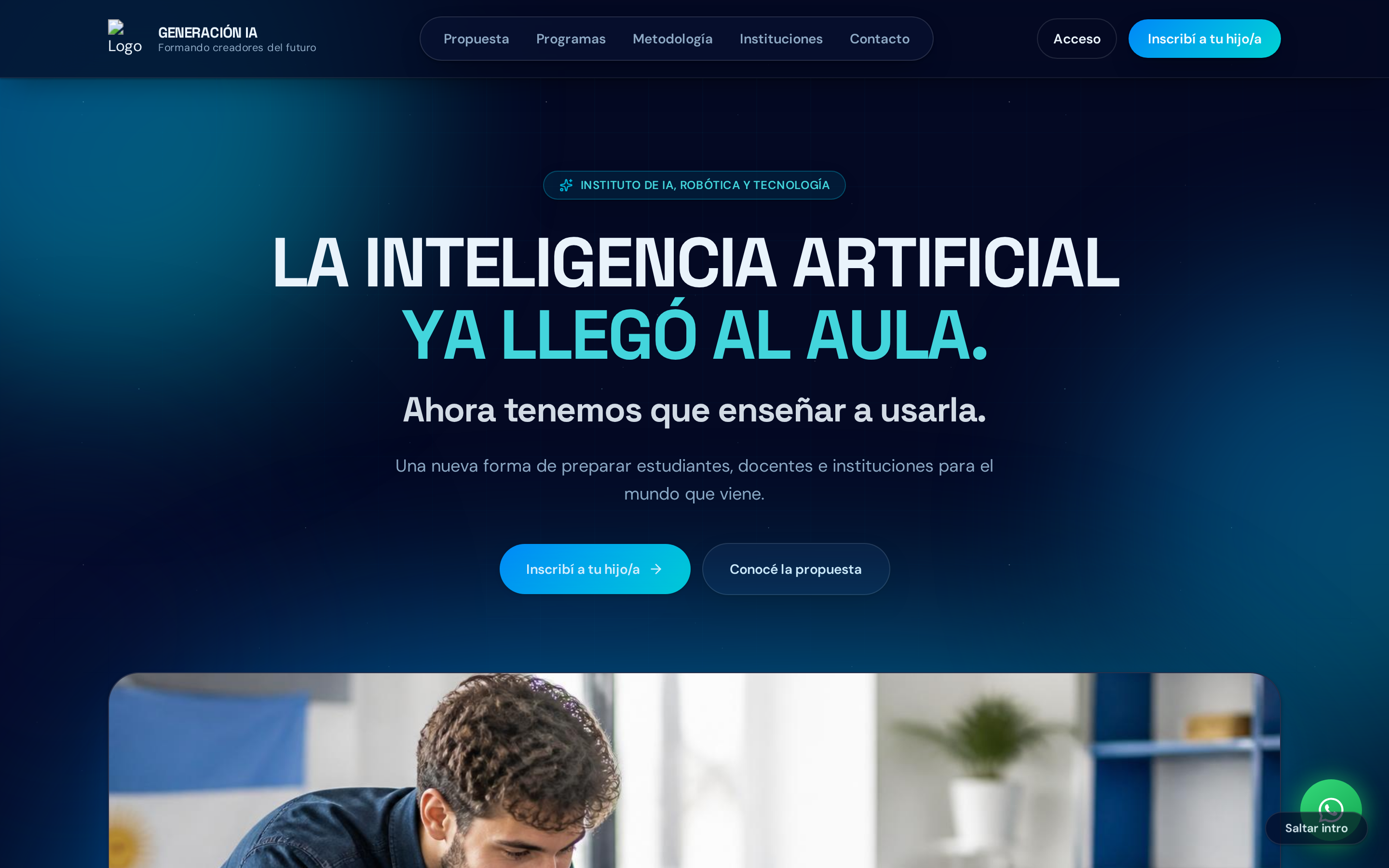 Inicio de la plataforma