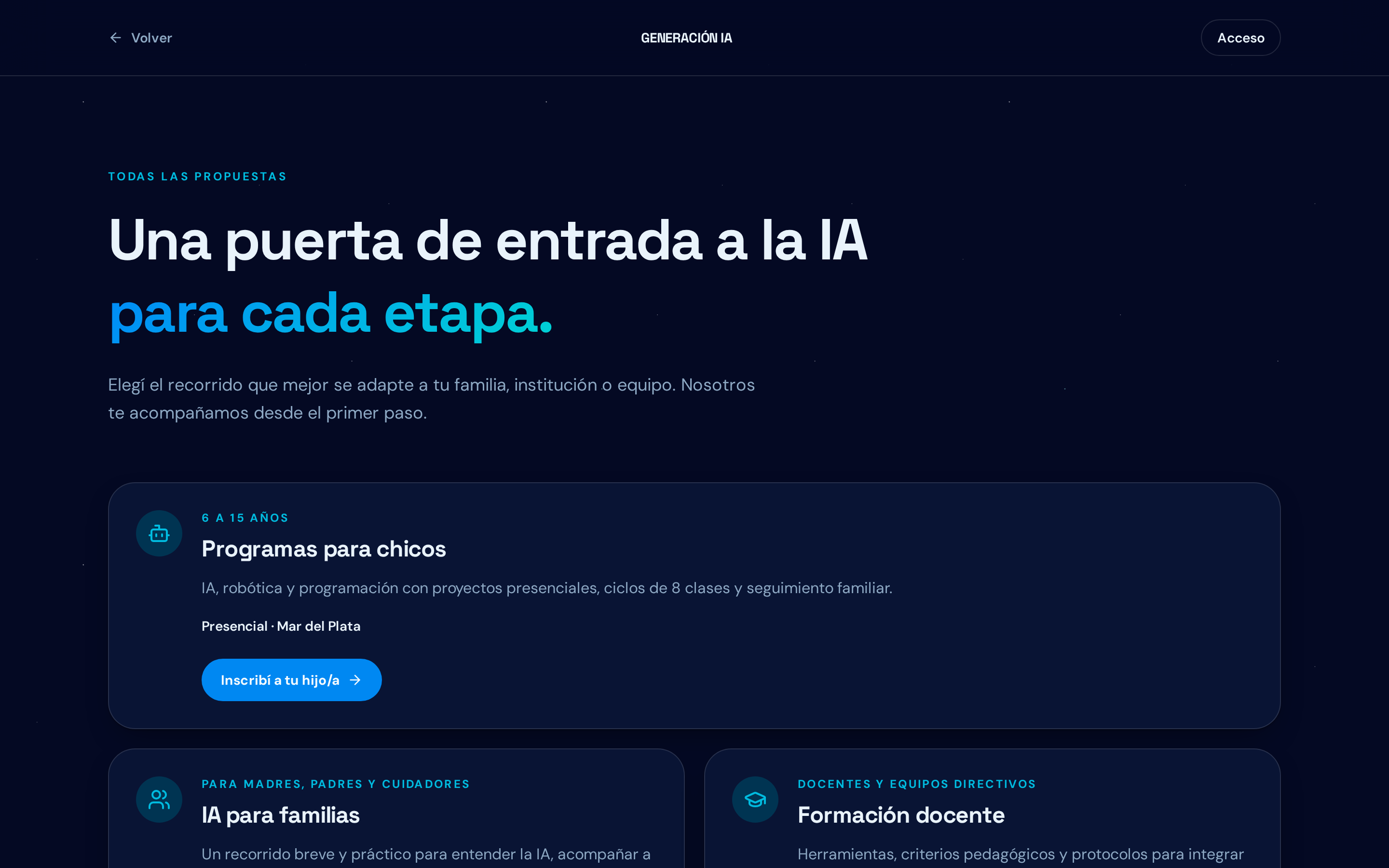 Propuestas académicas